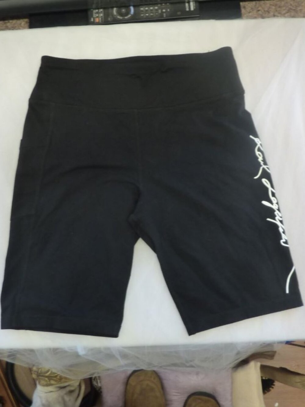 KARL LAGERFELD Women's Signature Logo Bike Short Casual Shorts.